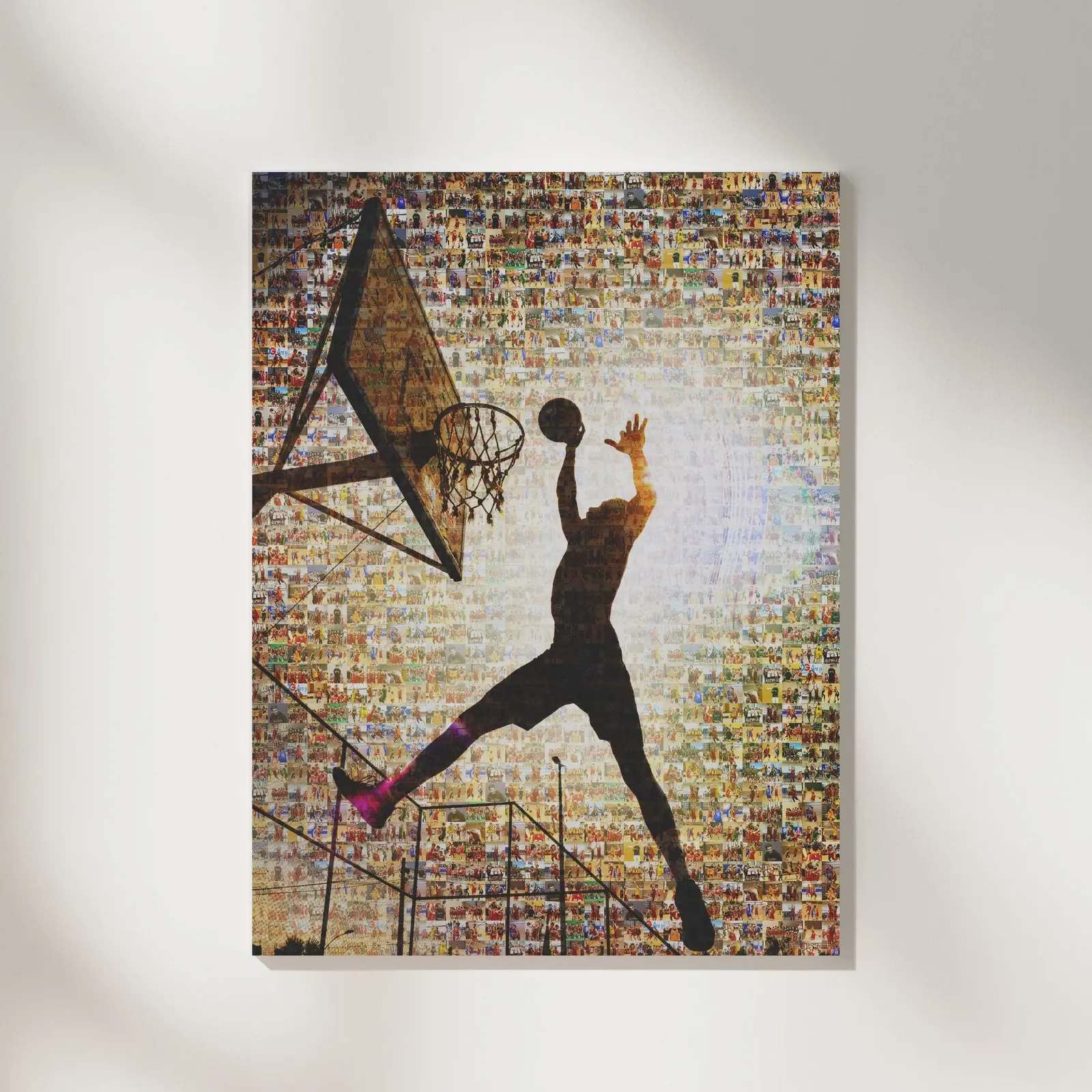 Sports coach gift photo mosaic - every game and win with the team