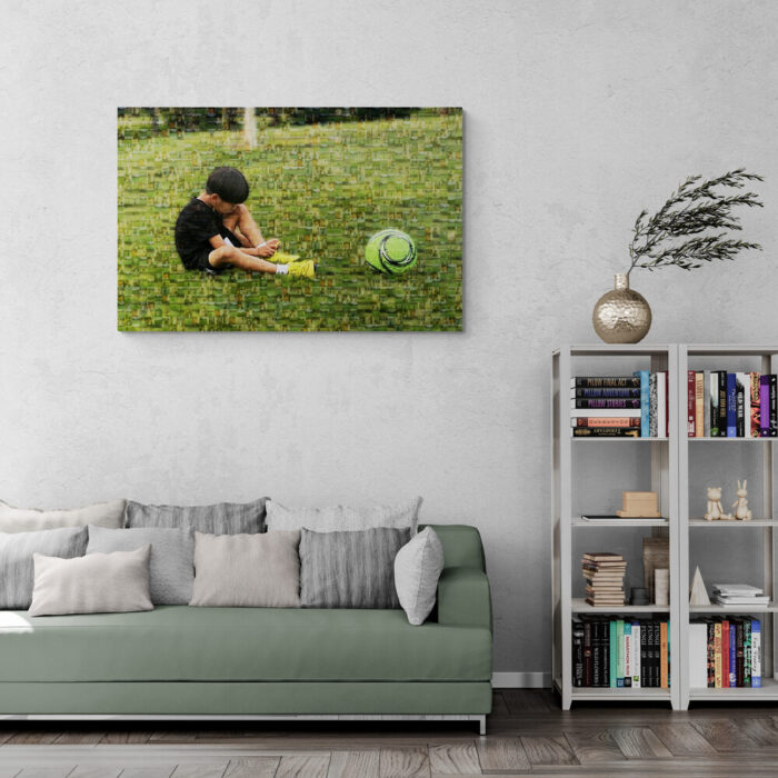soccer boy photo mosaic